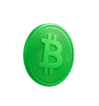 Tarjeta suspendida que presenta datos analíticos del mercado de criptomonedas